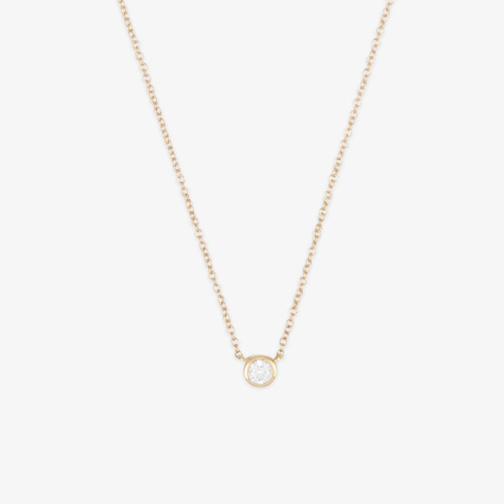 Elegante 18K Gouden Diamanten Halsketting | 0.1ct SI H-I Diamant